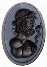 Asclepius, intaglio, sardonyx.jpg (46235 bytes)