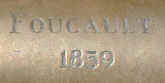 Foucault telescope, detail of signature.jpg (98000 bytes)