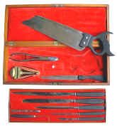 amputation set, Gemrig, c.1860, case open.jpg (135478 bytes)