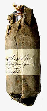 anesthesia, glass bottle with child label.jpg (38951 bytes)