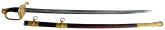 sword, M1850, Alexander Brown Mott, Tiffany, scabbard at side.jpg (45900 bytes)