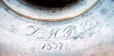 bedwarmer, 1837, pewter, detail.jpg (64484 bytes)