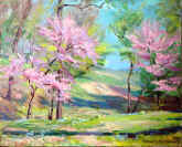 painting, Sargent, Redbuds and Virginia Bluebells, 1937.jpg (210378 bytes)